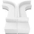 Flash Furniture Hercules Alon 8 Piece Reception Seating in White