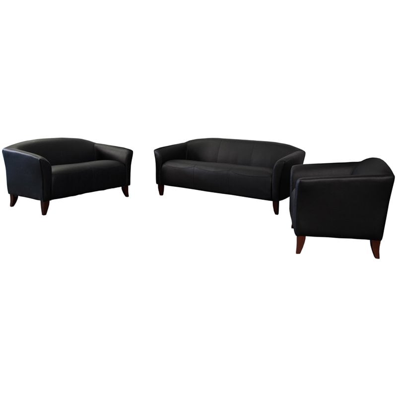 Flash Furniture Hercules Imperial Reception Set in Black