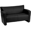 Flash Furniture Hercules Majesty Series Reception Set in Black