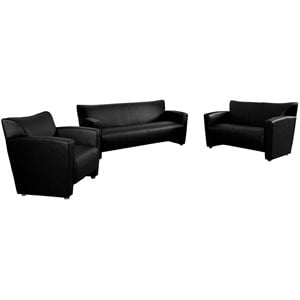 flash furniture hercules majesty 3 piece leather sofa set