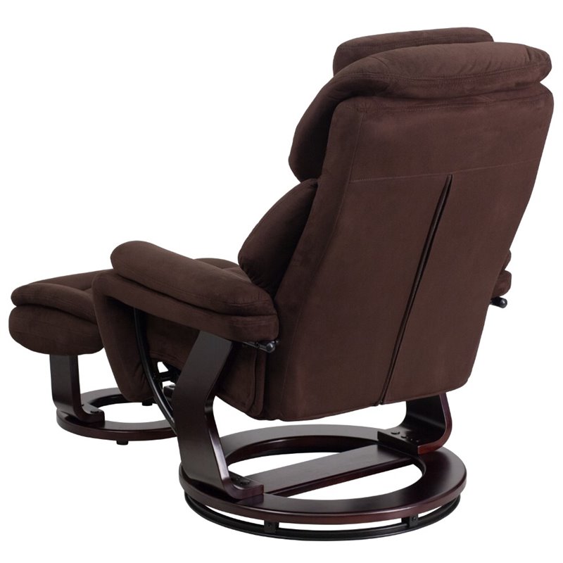 Flash Furniture Microfiber Recliner in Brown