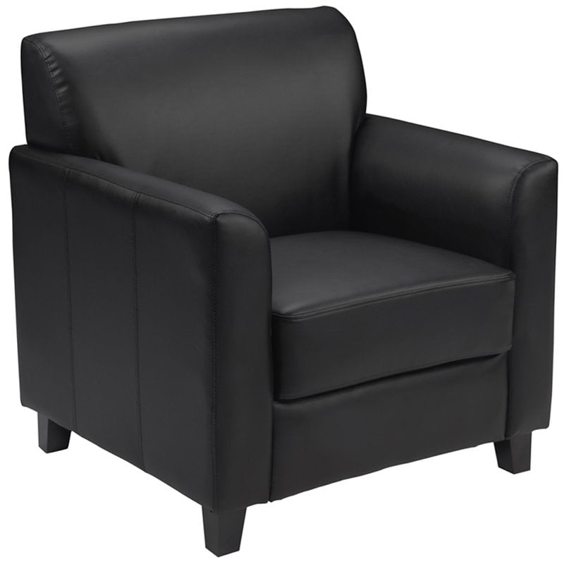 Flash Furniture Hercules Diplomat Series Reception Set in Black