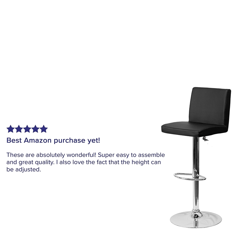 Flash Furniture Contemporary Bar Stool in Brown