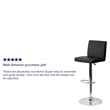 Flash Furniture Contemporary Bar Stool in Brown