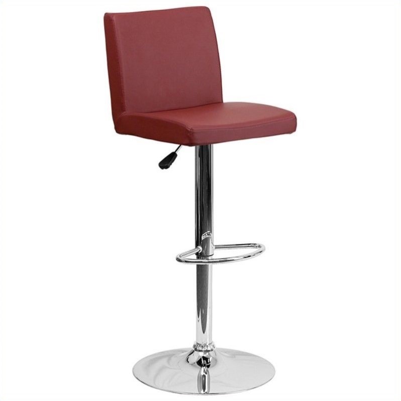 Flash Furniture Contemporary Bar Stool in Burgundy Cymax Business