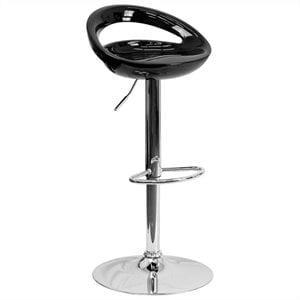 Flash Furniture 24&quot to 33&quot Stylish Adjustable Bar Stool in Black