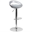 Flash Furniture 24&quot to 33&quot Stylish Adjustable Bar Stool in Silver