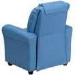 Flash Furniture Vinyl Recliner with Cup Holder and Headrest in Light Blue