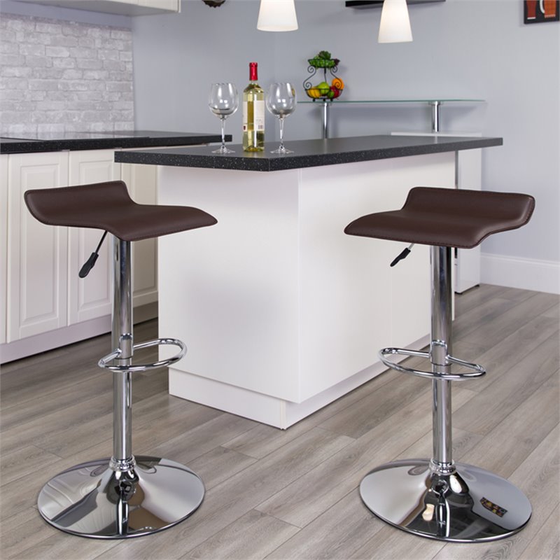 Flash Furniture Backless Bar Stool in Brown DS801CONTBRNGG