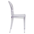 Flash Furniture Ghost Side Chair In Clear