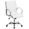 Flash Furniture Mid Back Designer Office Chair in White