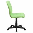 Flash Furniture Mid Back Quilted Office Swivel Chair in Green