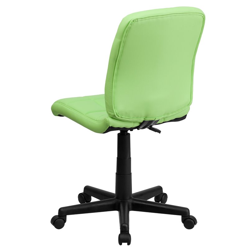 Flash Furniture Mid Back Quilted Office Swivel Chair in Green