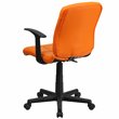 Flash Furniture Mid Back Quilted Office Swivel Chair with Arms in Orange