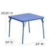 Flash Furniture 3 Pc Kids Folding Table Set In Blue