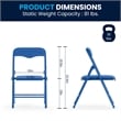 Flash Furniture 5 Pc Kids Folding Table Set In Blue