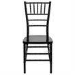 Flash Furniture Elegance Stacking Chiavari Dining Chair in Black