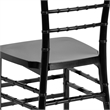 Flash Furniture Elegance Stacking Chiavari Dining Chair in Black