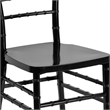 Flash Furniture Elegance Stacking Chiavari Dining Chair in Black