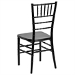 Flash Furniture Elegance Stacking Chiavari Dining Chair in Black