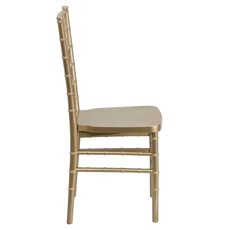 Flash Furniture Gold Resin Stacking Chiavari Dining Chair
