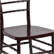 Flash Furniture Elegance Resin Stacking Chiavari Dining Chair in Mahogany