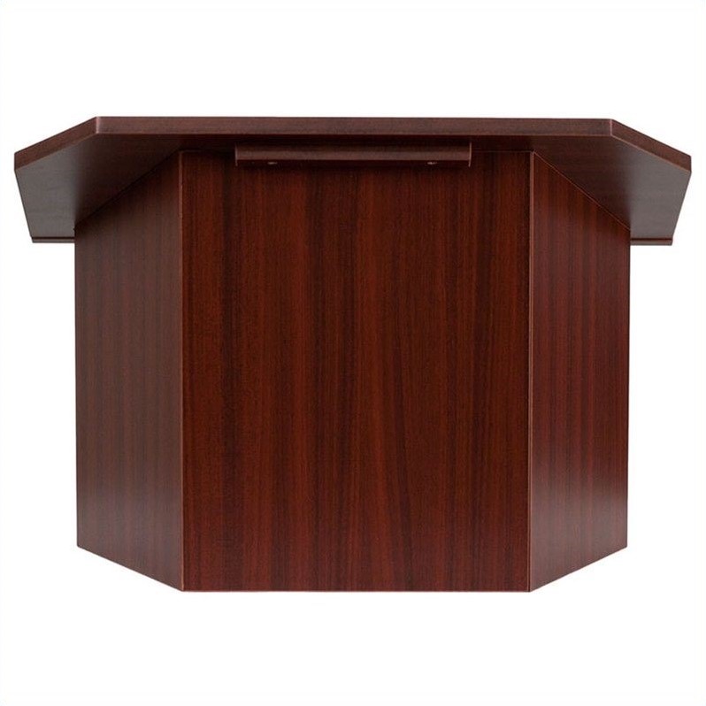 Flash Furniture Foldable Tabletop Lectern in Mahogany