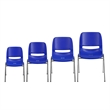 Flash Furniture Hercules 880 lb. Capacity Navy Stack Chair w/ Chrome Frame