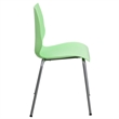 Flash Furniture Hercules Stacking Chair with Lumbar Support in Green