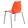 Flash Furniture Hercules Stacking Chair with Lumbar Support in Orange