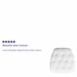 Flash Furniture Tufted Chiavari Faux Leather Seat Cushion in White