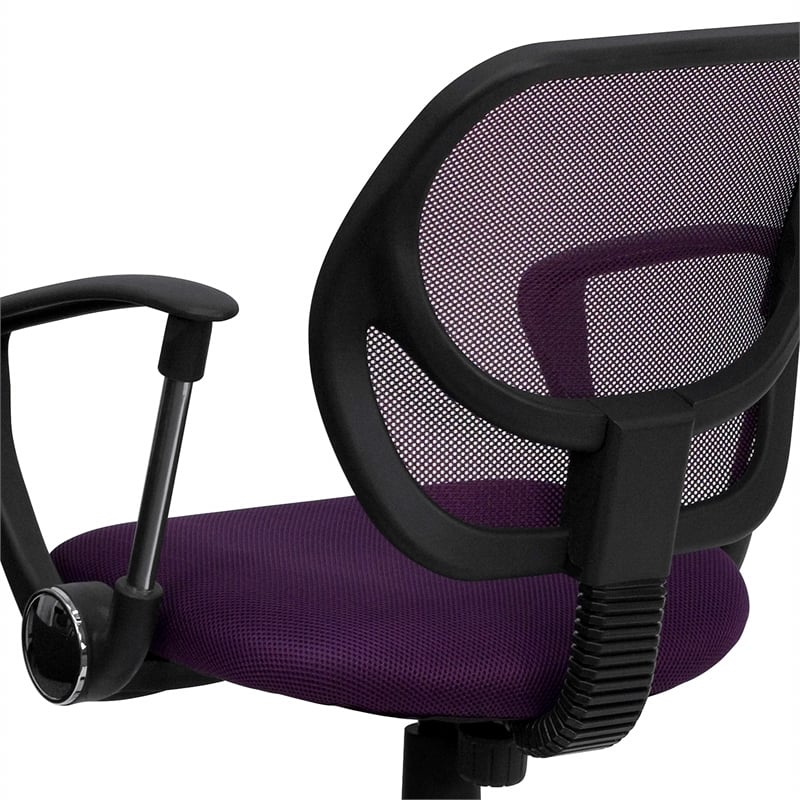 Flash Furniture Mid-Back Purple Mesh  Office Chair