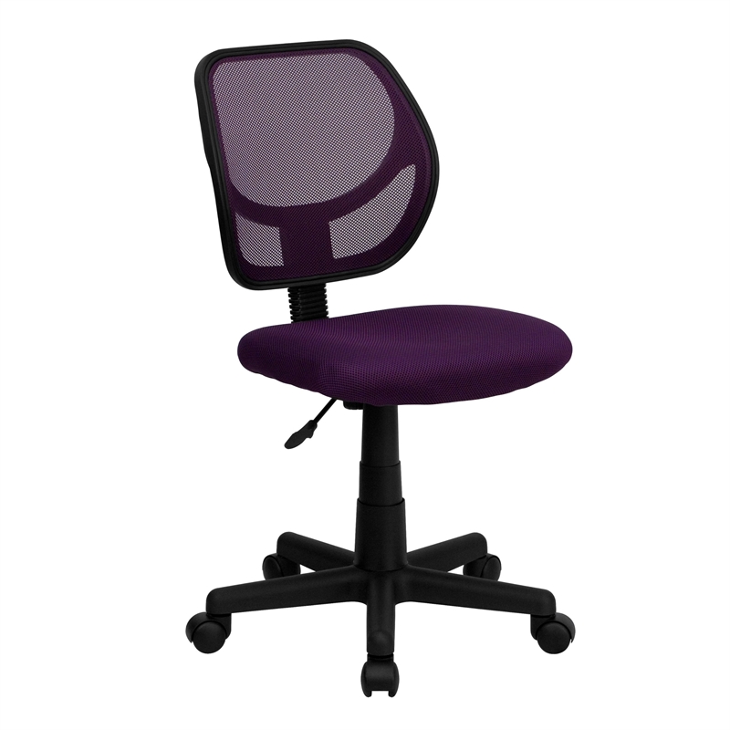 Flash Furniture Mid-Back Purple Mesh Task and Computer Office Chair