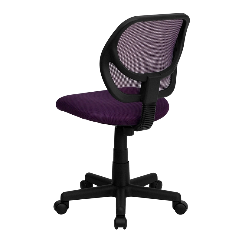 Flash Furniture Mid-Back Purple Mesh Task and Computer Office Chair