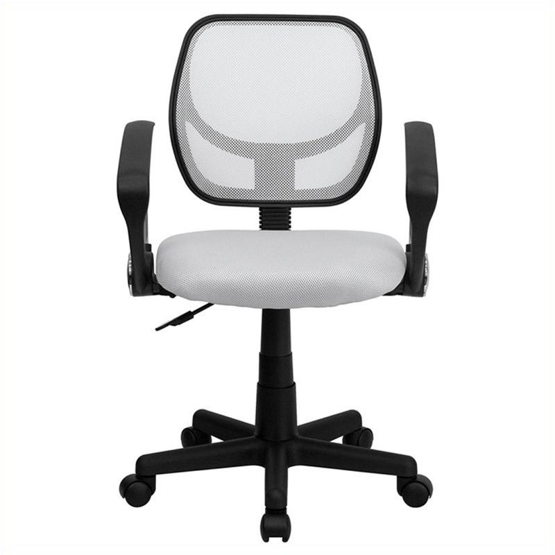Flash Furniture Mid-Back White Mesh  Office Chair