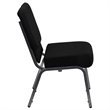 Flash Furniture Hercules Stacking Church Stacking Chair in Black