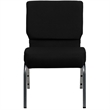 Flash Furniture Hercules Stacking Church Stacking Chair in Black