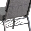 Flash Furniture Hercules Series Church Stacking Chair in in Gray