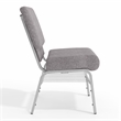 Flash Furniture Hercules Series Church Stacking Chair in in Gray