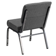 Flash Furniture Hercules Series Stacking Church Stacking Chair in Gray