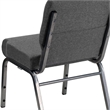 Flash Furniture Hercules Series Stacking Church Stacking Chair in Gray