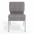 Flash Furniture Hercules Series Stacking Church Stacking Chair in Gray