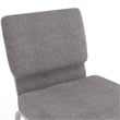 Flash Furniture Hercules Series Stacking Church Stacking Chair in Gray