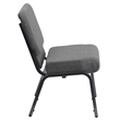 Flash Furniture Hercules Series Stacking Church Stacking Chair in Gray