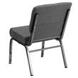 Flash Furniture Hercules Series Stacking Church Stacking Chair in Gray