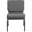 Flash Furniture Hercules Series Stacking Church Stacking Chair in Gray