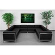 Flash Furniture Hercules Imagination 10-Piece Reception Configuration in Black
