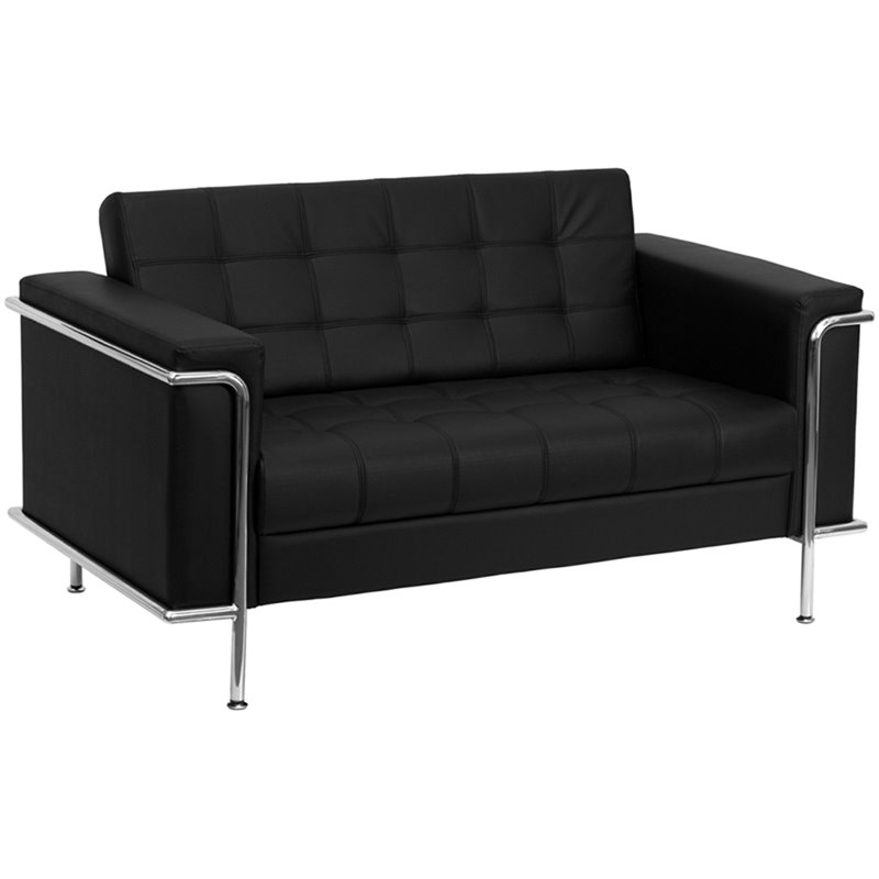 Flash Furniture Hercules Lesley Series Reception Set in Black