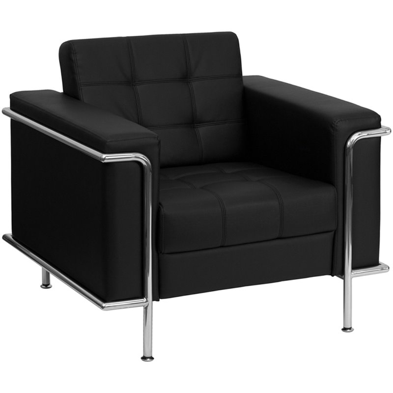 Flash Furniture Hercules Lesley Series Reception Set in Black