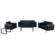Flash Furniture Hercules Lesley Series Reception Set in Black